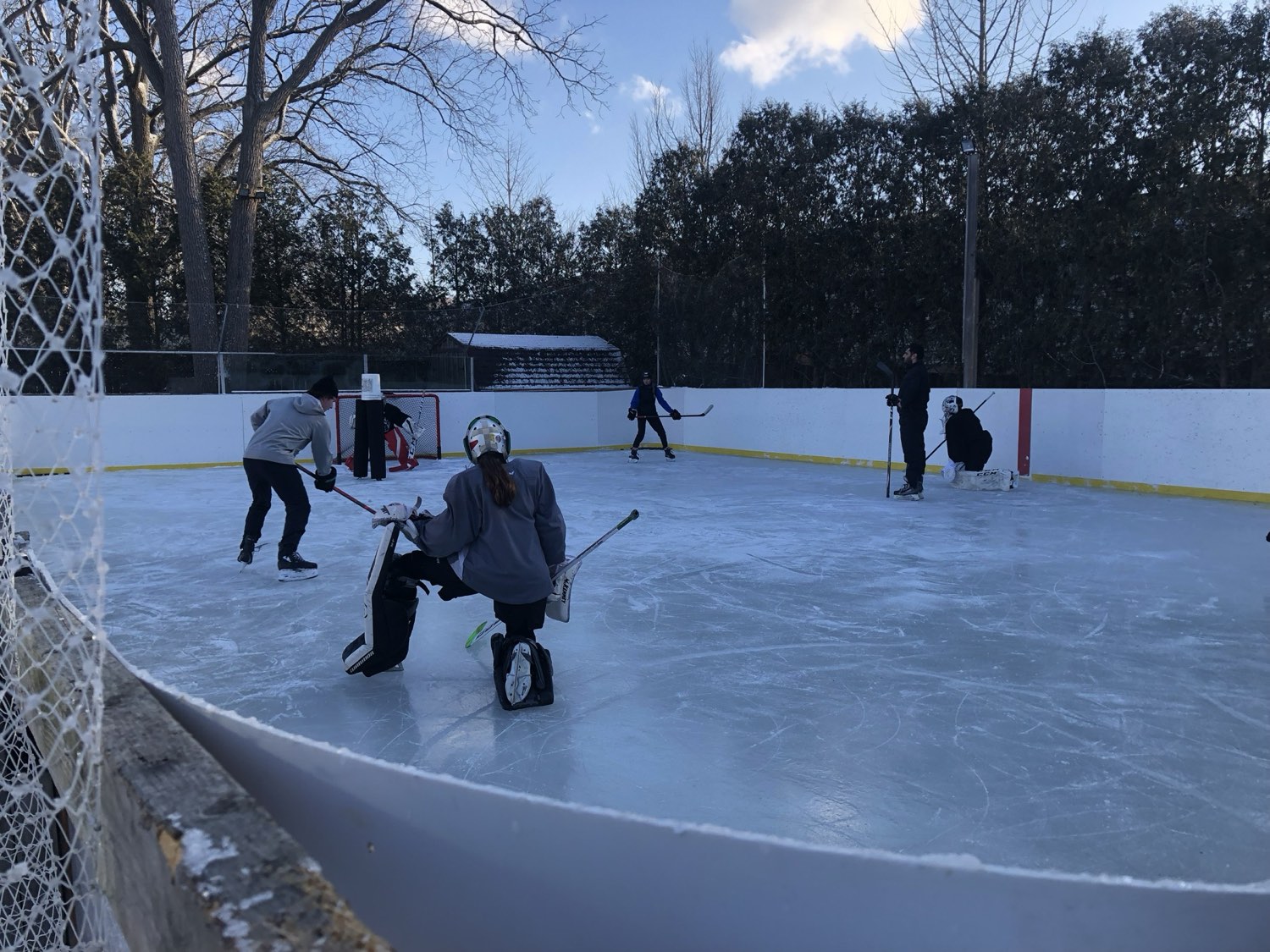 First skates on the backyard sheet